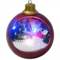 7.2 in. Battery-Operated LED Globe with Moving Train