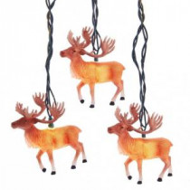 UL 10-Light Reindeer with Antlers Light Set