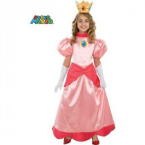 Girls Deluxe Super Mario Princess Peach Costume