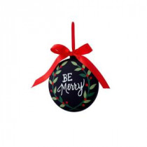 Classic Christmas Collection 5.5 in. Chalkboard Be Merry Ornament (12-Pack)