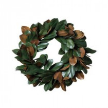 Georgian Holiday Collection 24 in. Magnolia Leaf Artificial Christmas Wreath