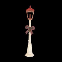 73 in. LED Lighted Cotton String Lamppost