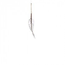 Urban Earth Collection 10.43 in. Glass Feather Ornament (6-Pack)